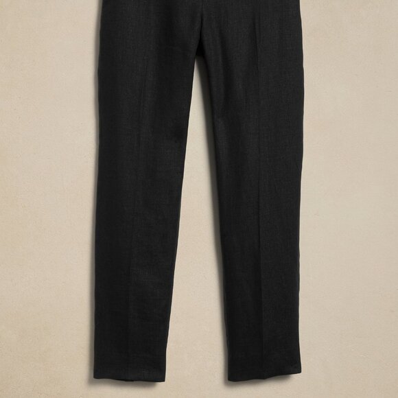 Banana Republic Lina Slim Linen Pant size 10 Black - Picture 5 of 5